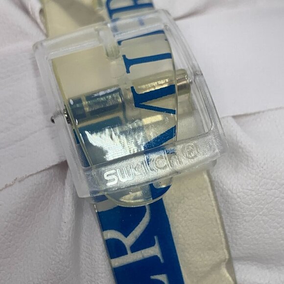 Swatch Daimler Chrysler Vintage Collectible Promotional Wristwatch Clear/Blue - Picture 12 of 13